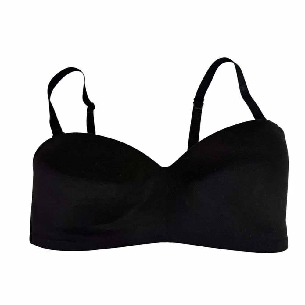 Wacoal 32D Black Staying Power Wire Free Strapless Bra